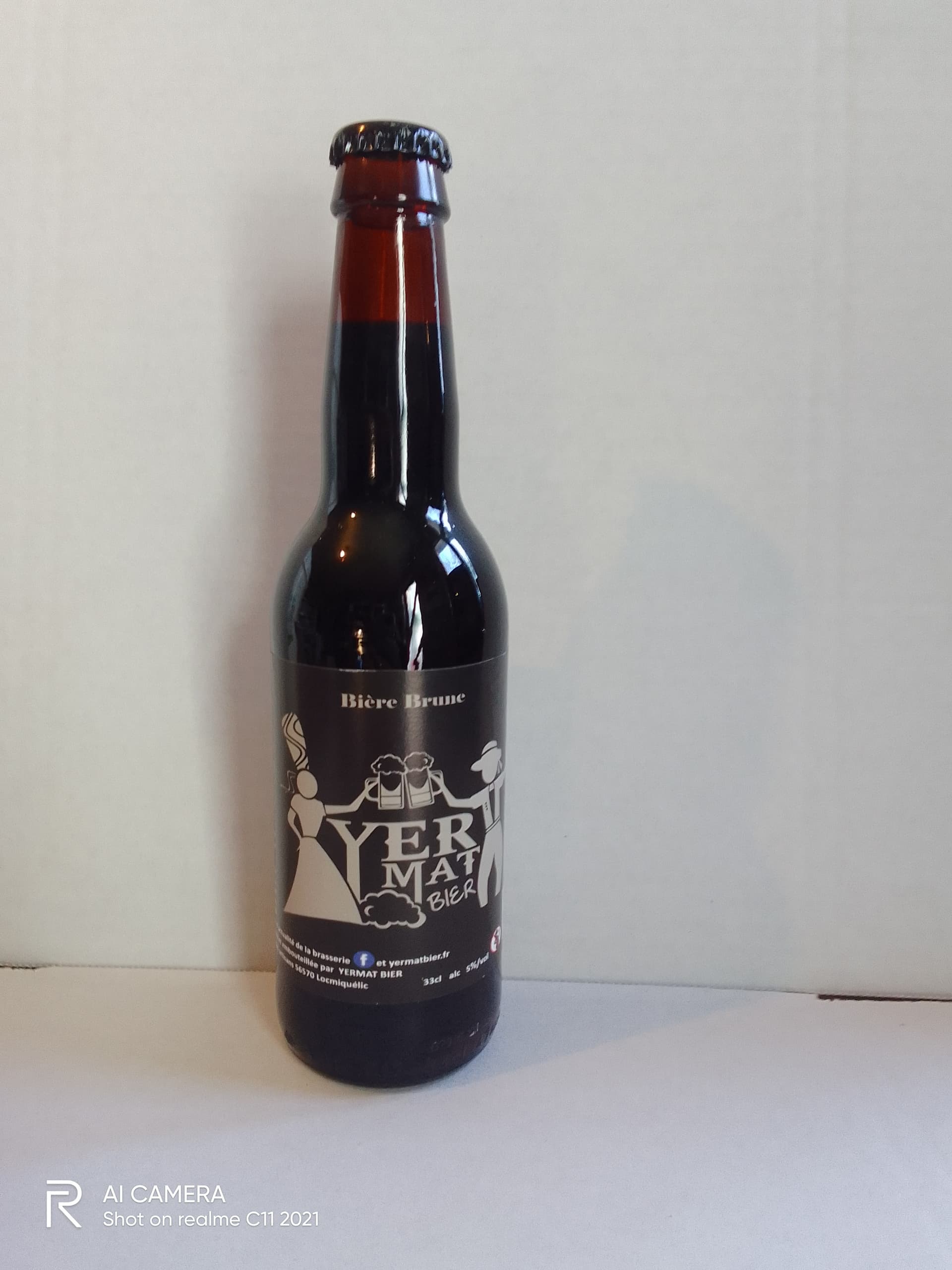 Bière Artisanale Yermat Brune – Lot de 6 x 33cl