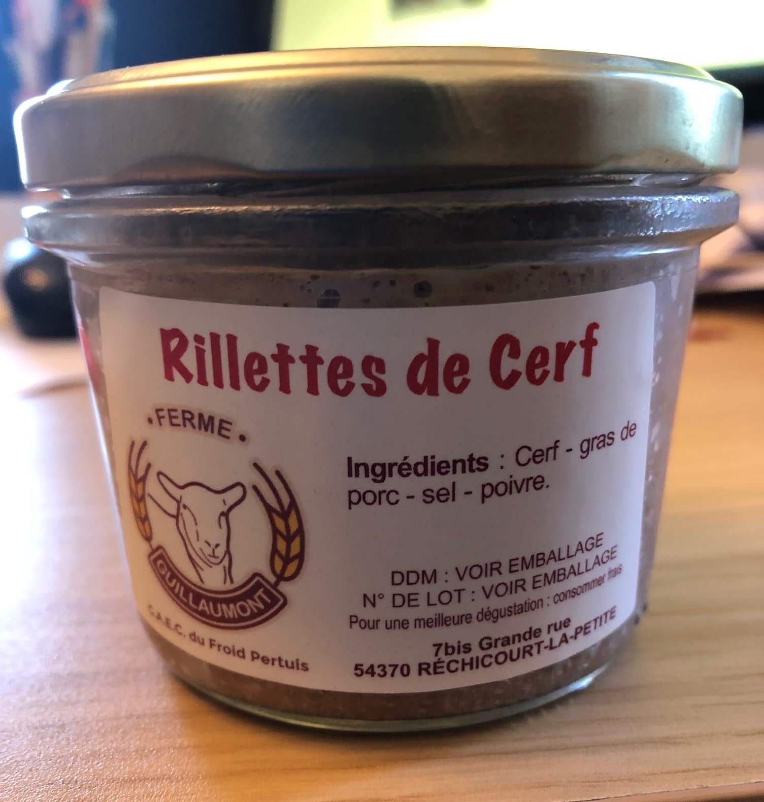 Rillettes de Cerf - Photo 1 sur 1