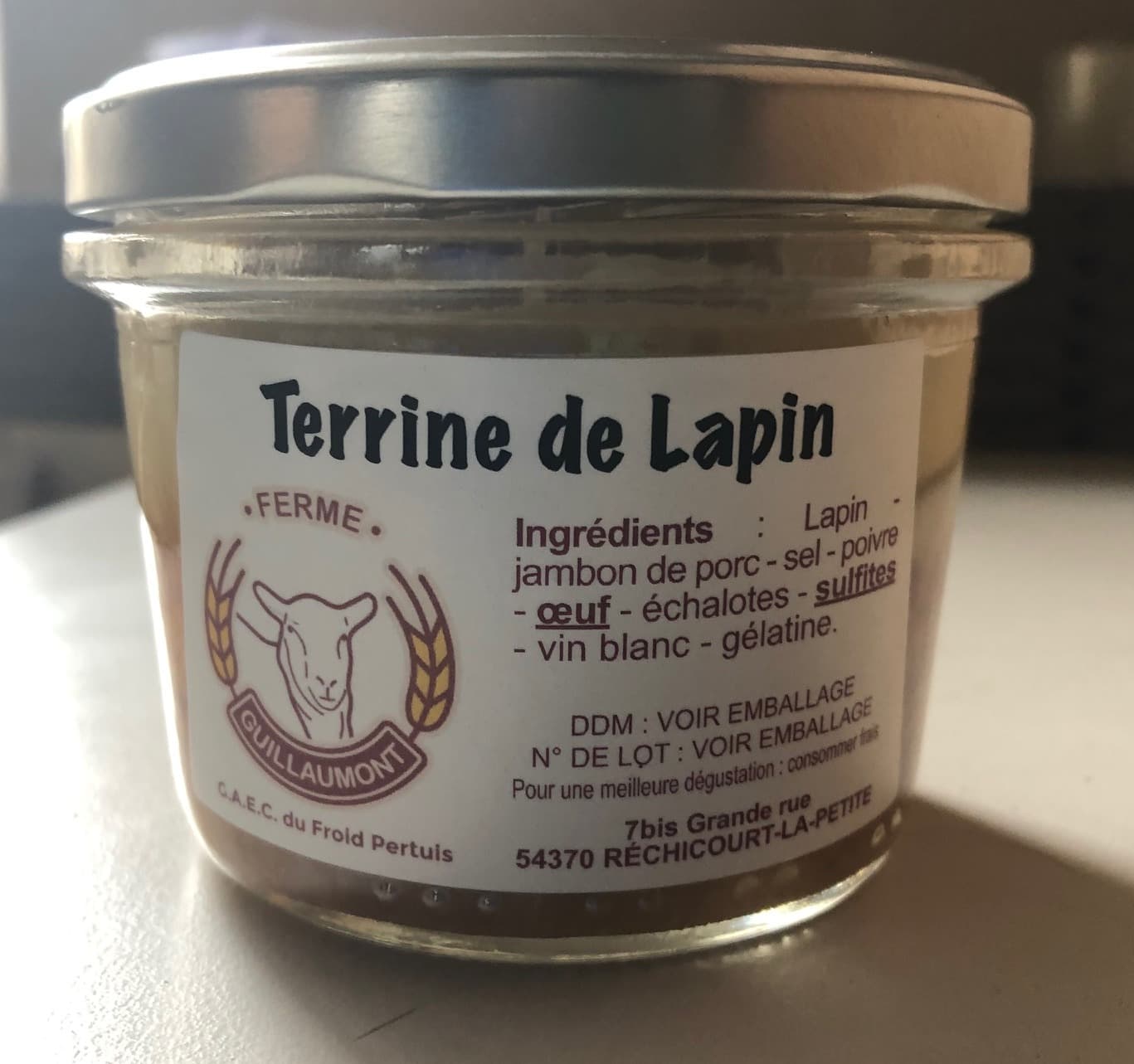 Terrine de lapin - Photo 1 sur 1