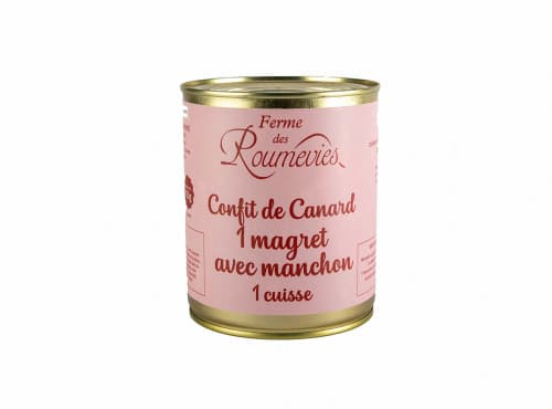 1 magret et 1 cuisse de canard confits