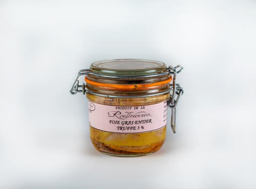 Foie gras entier de canard fermier du Périgord truffé 3%