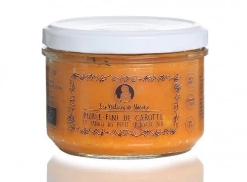 Lot de 3 Petits Pots Bio dès 8 Mois – Purée Fine de Carotte & Panais au Petit Épeautre