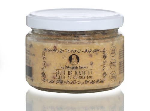 Lot de 3 Petits Pots Bio dès 12 Mois – Sauté de Dinde & Blette au Quinoa