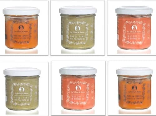 Lot de 6 Petits Pots Bio dès 6 Mois – 2x Aubergine, 2x Petits Pois à la Menthe & 2x Carottes Nouvelles au Cumin - Photo 1 sur 1