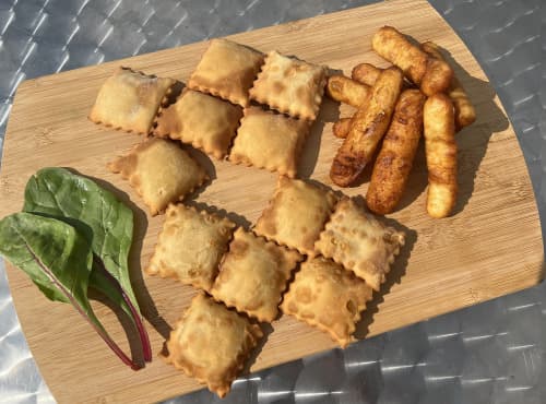Ravioles par 12 et tourtons Pomme de Terre et Epinards par 6 apéro