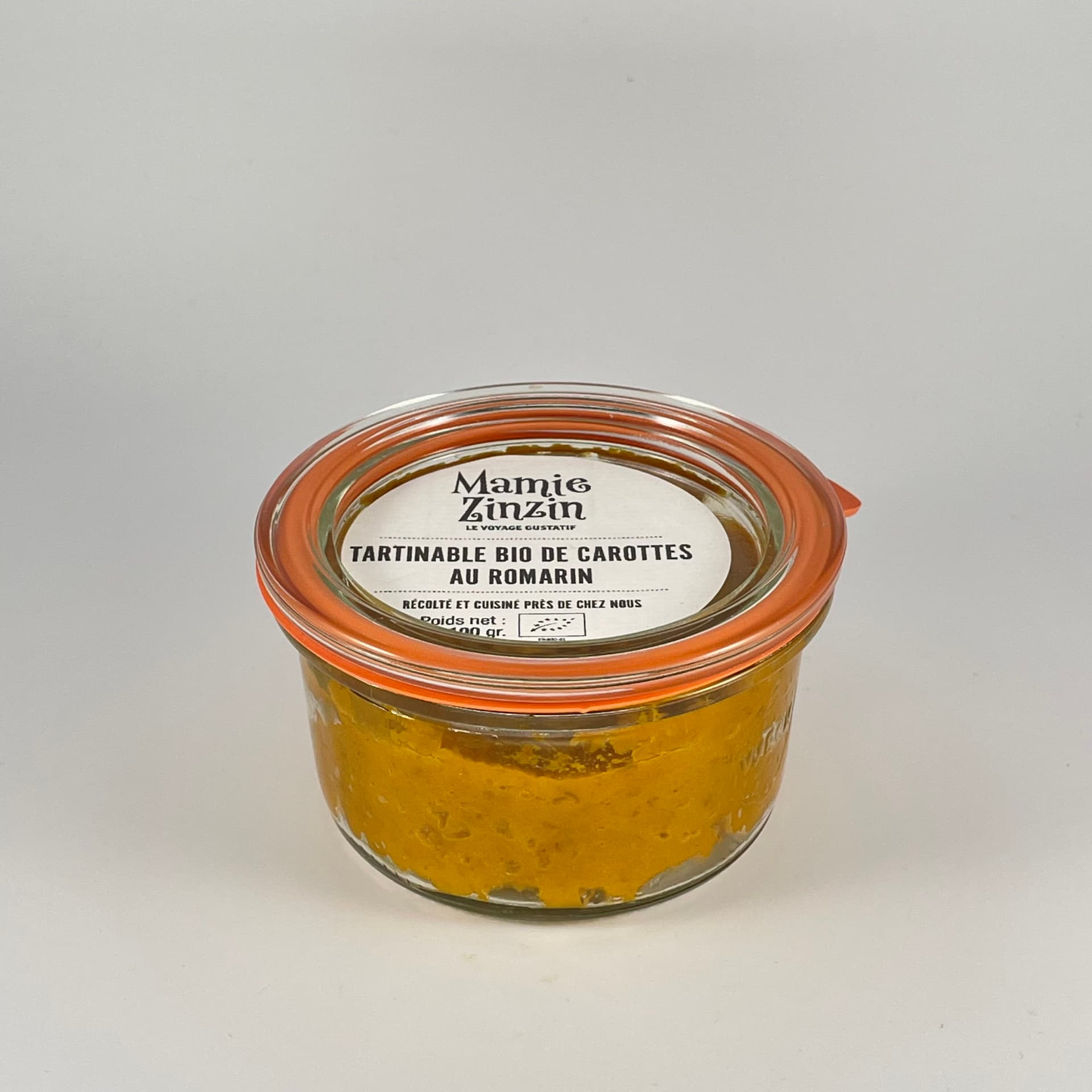 Tartinable bio de carottes au romarin