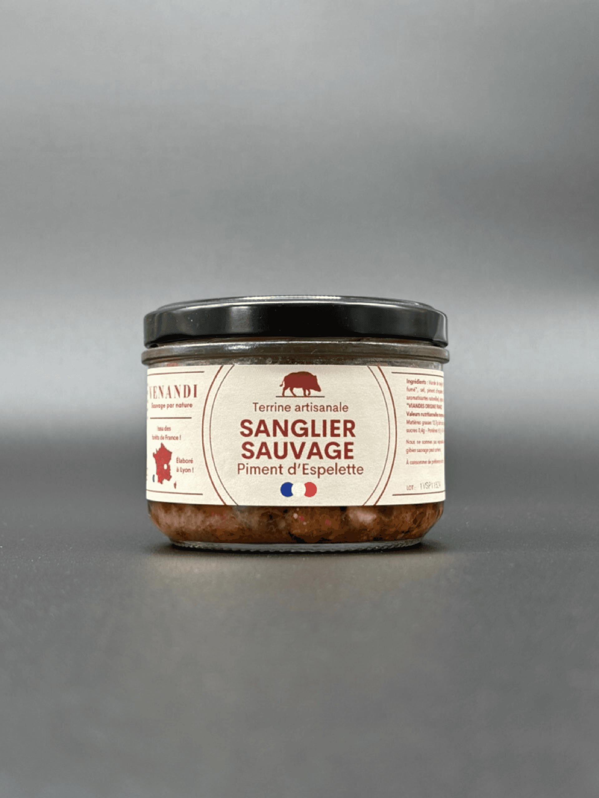 Terrine – Sanglier Sauvage 100% Français / Piment d’Espelette - Photo 1 sur 2