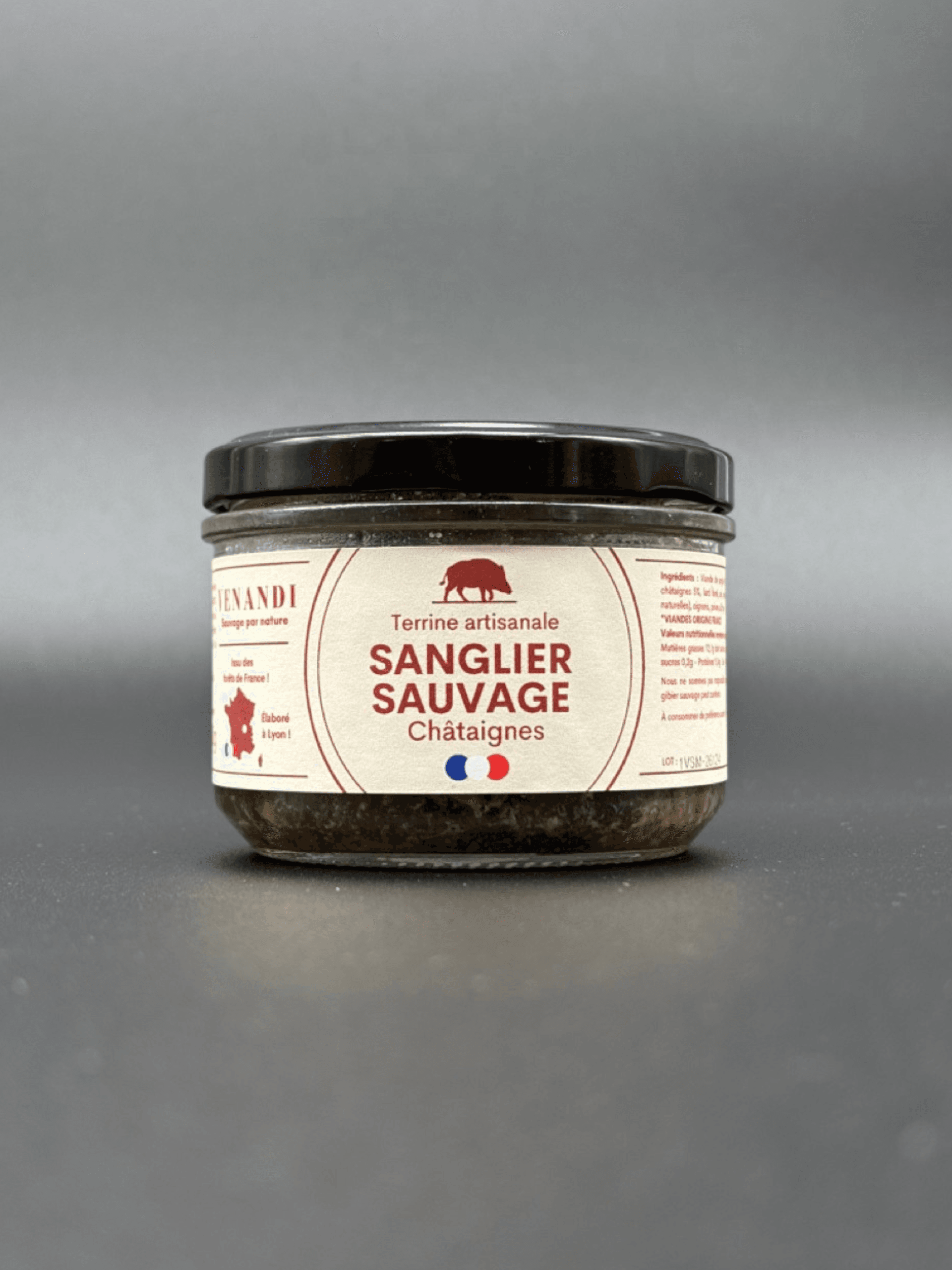Terrine – Sanglier Sauvage 100% Français aux Châtaignes - Photo 1 sur 2
