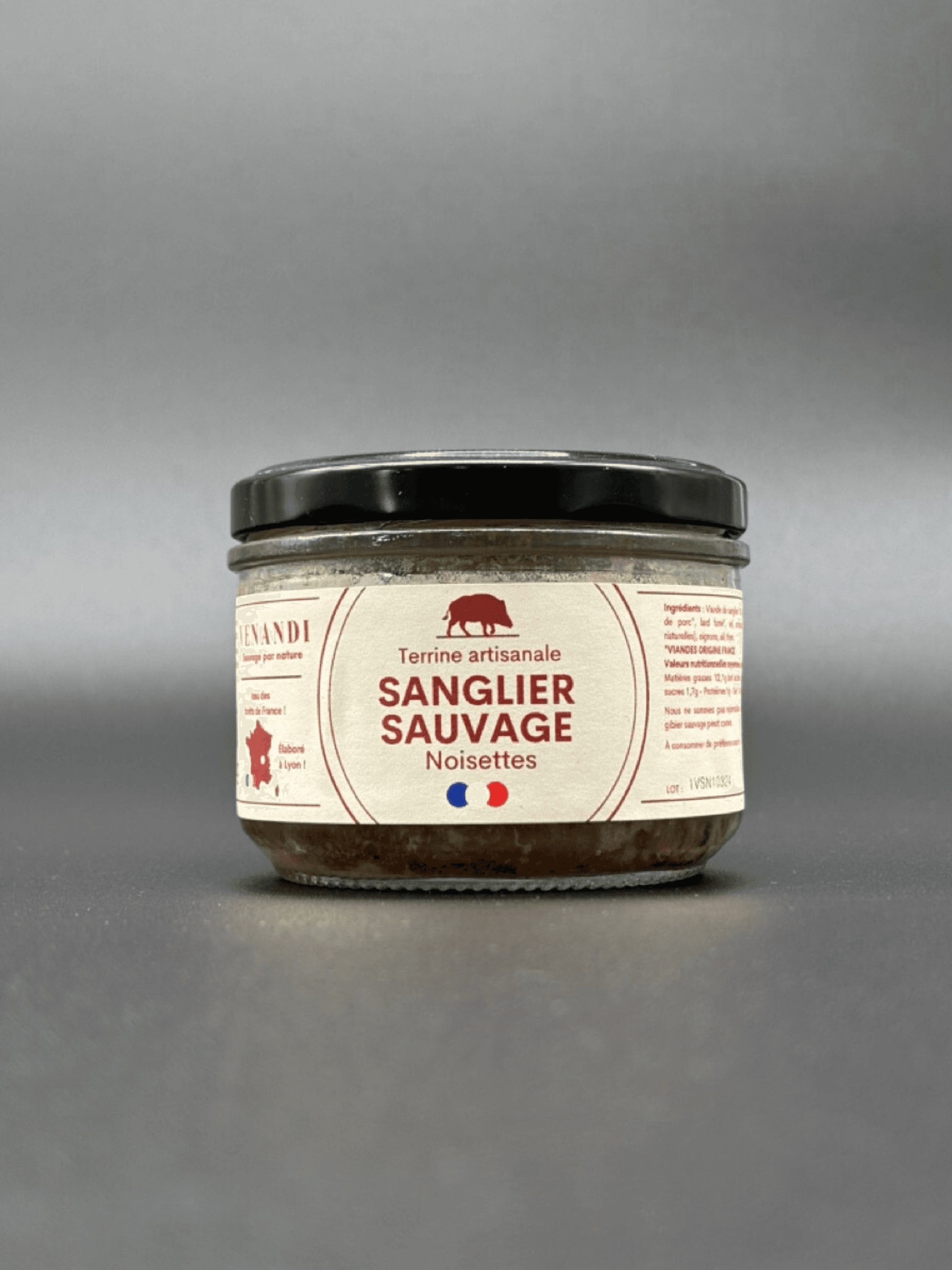 Terrine – Sanglier Sauvage 100% Français / Noisettes