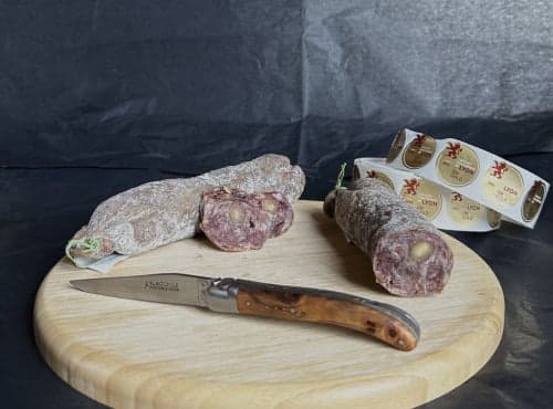 Saucisson de porc gascon au piment d'Espelette 200 g BIO