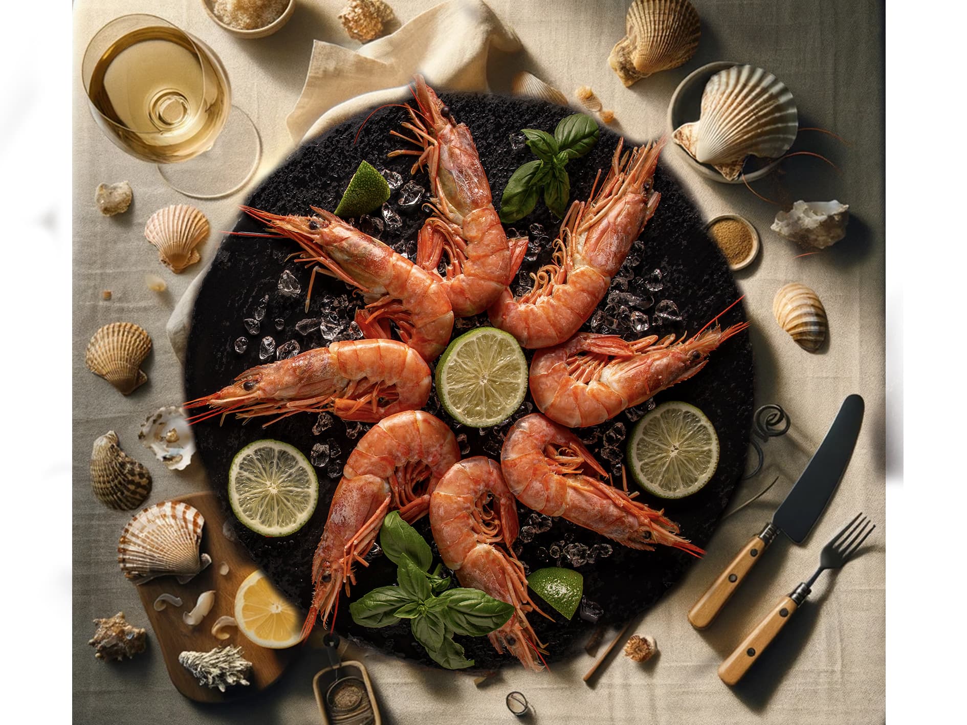 Crevettes Roses Cuites