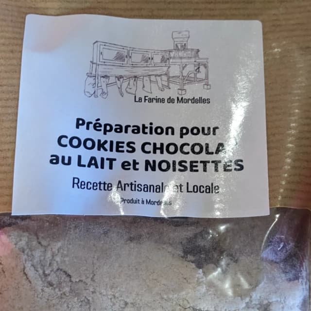 Préparation pour cookie chocolat au lait et noisettes - Photo 1 sur 1