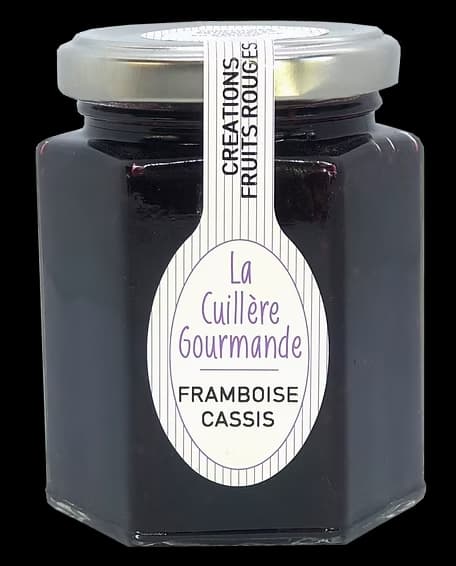 Confiture de FRAMBOISE - CASSIS - Photo 1 sur 1