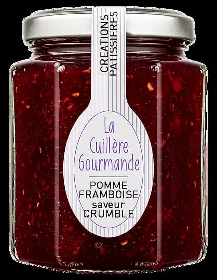 Confiture POMME et FRAMBOISE à la saveur du Crumble - Photo 1 sur 1